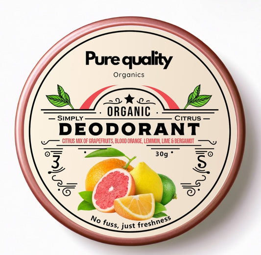 Citrus organic deodorant