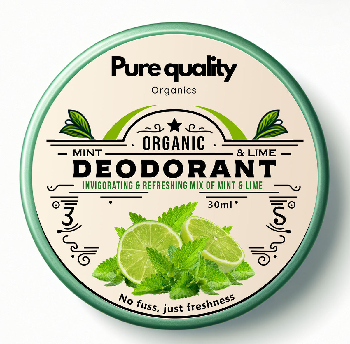 Mint & Lime Organic Deodorant